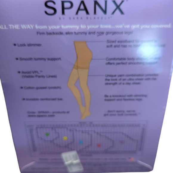 SPANX All the Way Nude1 Full Length Pantyhose Medium Control Size D Plus NEW - Picture 4 of 5